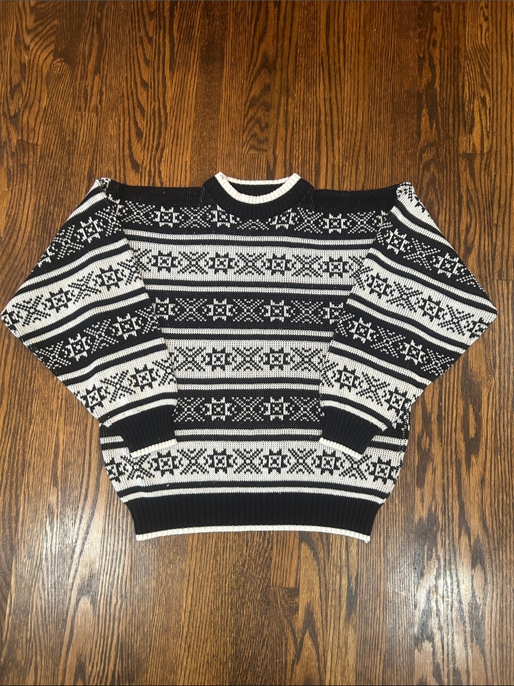 Vintage 90s Knit Striped Sweater